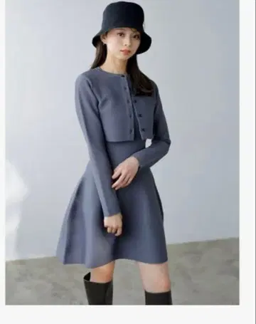 스퀘어 넥 미니 원피스 SNIDEL 스나이델