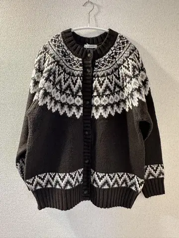 FREAK'S STORE 노르딕 무늬 가디건 사이즈 F