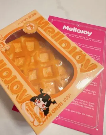 새상품 mellojoy 크림 와플 스퀘어