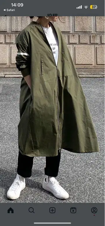 ANIECA MA1 롱 코트