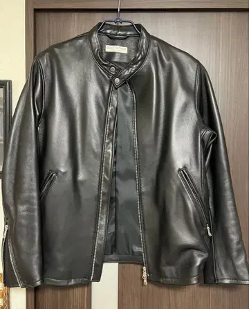 새상품급 유나이티드 애로우즈 시어링 가죽 싱글 라이더 자켓