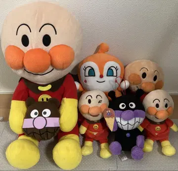 호빵맨 봉제 인형 6체 세트