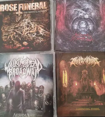 메탈코어 묶음 판매 4장 세트 데스메탈 블랙메탈 헤비메탈