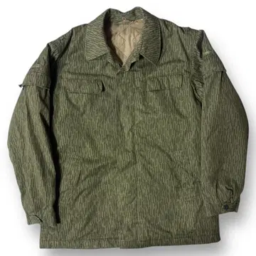 70s 동독군 NVA 레인 드롭 카모 패딩 자켓 밀리터리