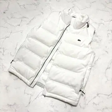 [ 새상품급 ] LACOSTE 라코스테 다운 베스트 50 US M 화이트