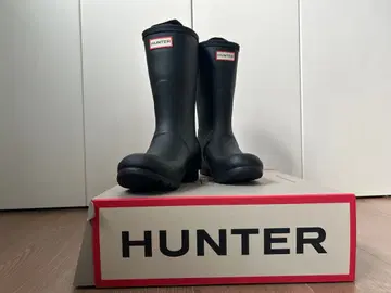 HUNTER 블랙 장화 레인부츠