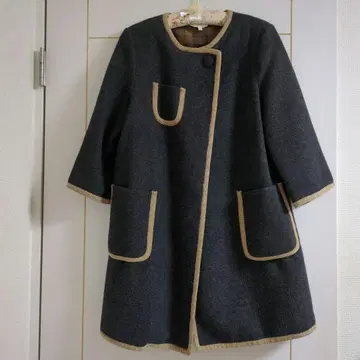LAURA ASHLEY LONDON 다크 그레이 롱 코트 사이즈 1