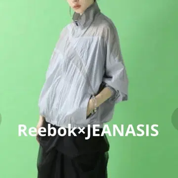 Reebok x JEANASIS 콜라보 시어 절개 블루종 그레이