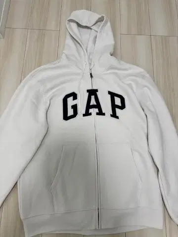 [ 미사용 새상품 ] GAP 화이트 후드티 L 사이즈