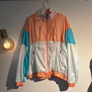 PUMA y2k 나일론 자켓 오렌지/파랑