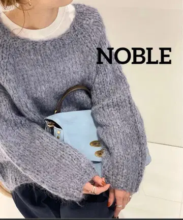 새상품급 NOBLE 노블 모헤어 니트 스웨터 풀오버