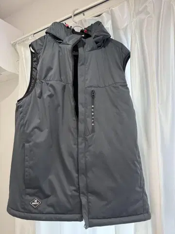 BURTLE 후드 부착 베스트 XXL 그레이