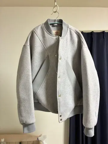 ADDOFF BERN VARSITY JACKET GRAY 무신사