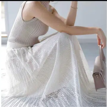 anuans 레이스 플리츠 스커트