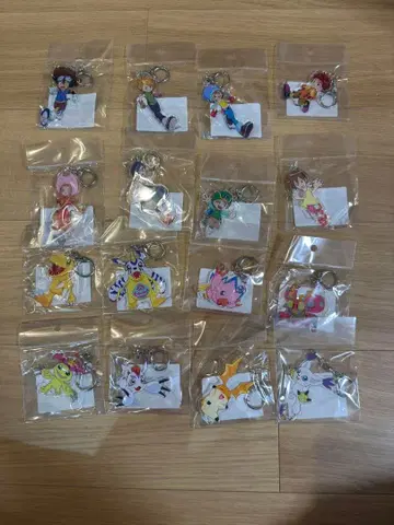 디지몬 어드벤처 아크릴 키링 전 16종 Limited Base