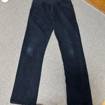 45R 다크 블루 스트레이트 레그 데님