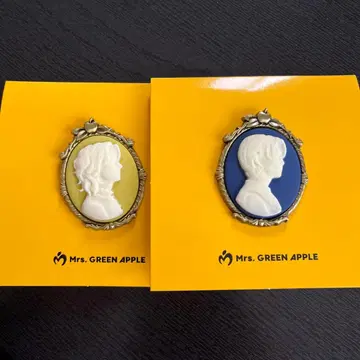 Mrs. GREEN APPLE 핀 배지 2색 세트