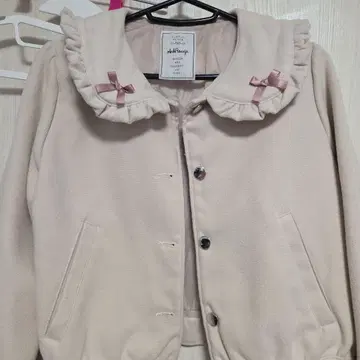 Ank Rouge 핑크 베이지 숏 기장 코트