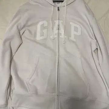 GAP 화이트 XL 집업 후드티