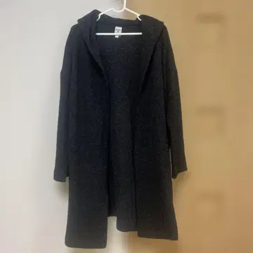 다크 그레이 후드 부착 니트 코트 L 사이즈 니코앤드 niko and