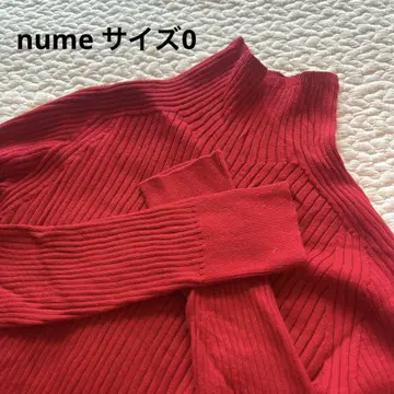 [ nume ] 홀 가먼트 TOP 리브 니트 풀오버