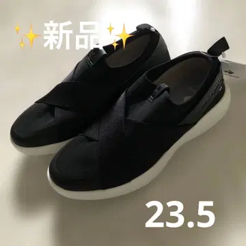 새상품 le coq sport if 블랙 크로스 스트랩 스니커즈