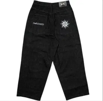 noremid 블랙 와이드 데님 팬츠 노리미드 즉완품