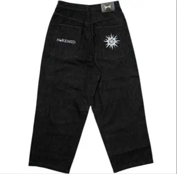 noremid 블랙 와이드 데님 팬츠 노리미드 즉완품