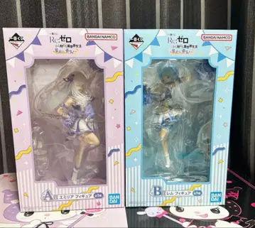 에밀리아 A상 렘 B상 리제로 제일복권 피규어