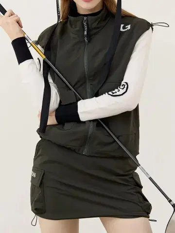 [ 새상품 ] GQ 골프 포켓 스커트 color:KHAKI