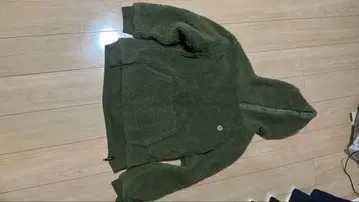 기나시 사이클 올리브 그린 플리스 후드티