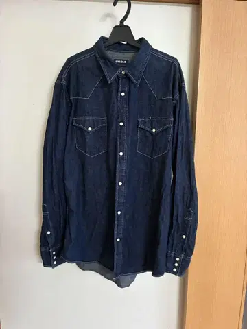 90년대 UNIQLO 빈티지 데님 웨스턴 셔츠 올드 유니클로