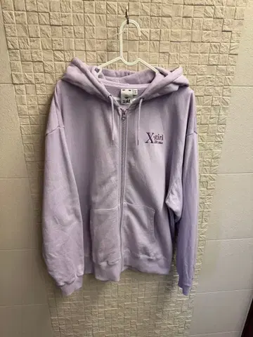 엑스걸 지퍼 후드티