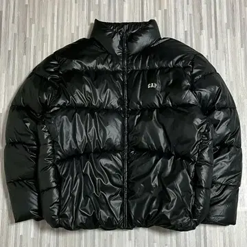 GAP 로고 RECYCLED PUFFER 다운 자켓 블랙 L