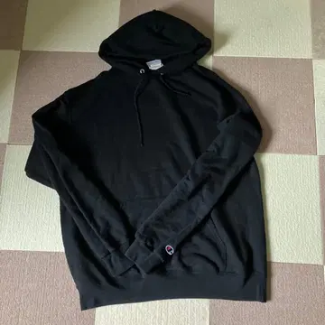 Champion 블랙 후드티 L 사이즈