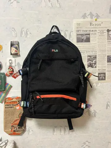 FILA 블랙 백팩