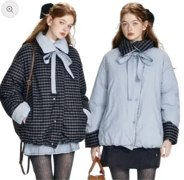 Ria 다운 자켓 리버서블 S 사이즈 Ria