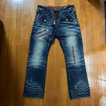 Joneaa 로고 자수 데님 팬츠 XL 34인치