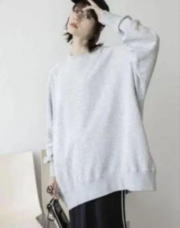 JEANASIS 서스티나 빈티지 기모 BIG 풀오버 그레이