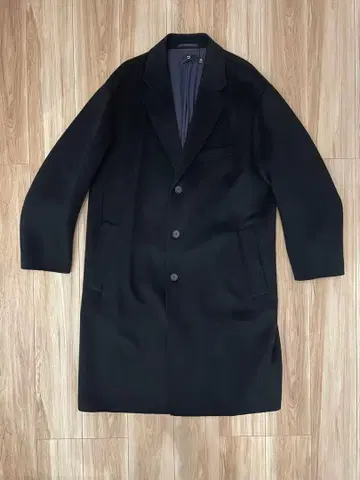 UNIQLO +J 캐시미어 블렌드 오버 사이즈 체스터 코트 블랙