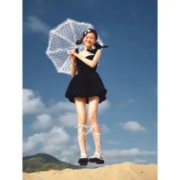 블랙 벨로아 원단 원피스