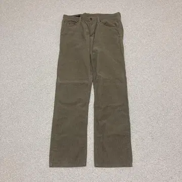 TOMMY HILFIGER 카키 코듀로이 팬츠