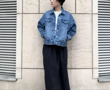UNIQLO 데님 오버 사이즈 자켓