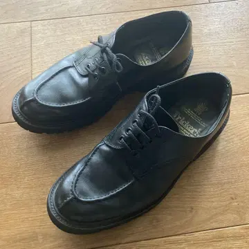 Tricker's 블랙 U 칩 가죽 신발 레더 슈즈 잉글랜드제