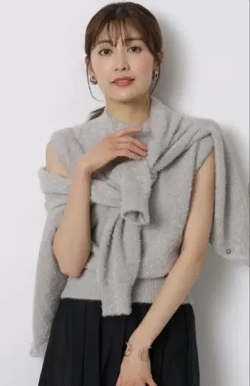 23AW 아푸와이저 리셰 반짝이 가디건 라메 가디건