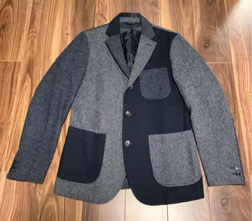 새상품급 BEAMS 헤링본 클레이지 패턴 테일러드 자켓 M