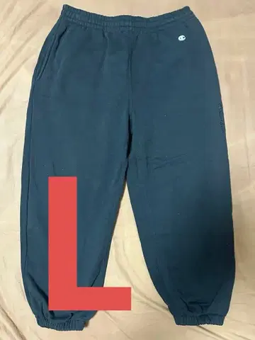 Champion 블랙 스웨트 팬츠 L 사이즈