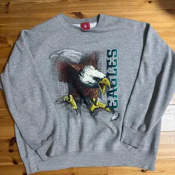 NFL EAGLES 이글스 그레이 맨투맨 트레이닝복 90s