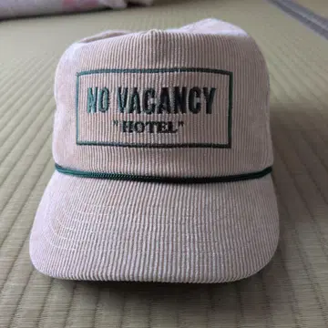 HOTEL이라는 이름의 미용실 NO VACANCY 코듀로이 캡