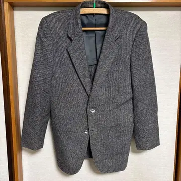 그레이 스트라이프 테일러드 자켓